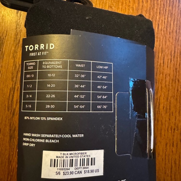 Torrid Black Microfiber Tights and Catherine’s Black Panyhose - Picture 3 of 3